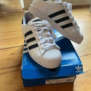 adidas Superstar White with Black Stripes Sneakers